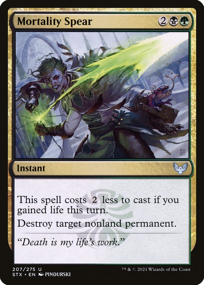 Mortality Spear front