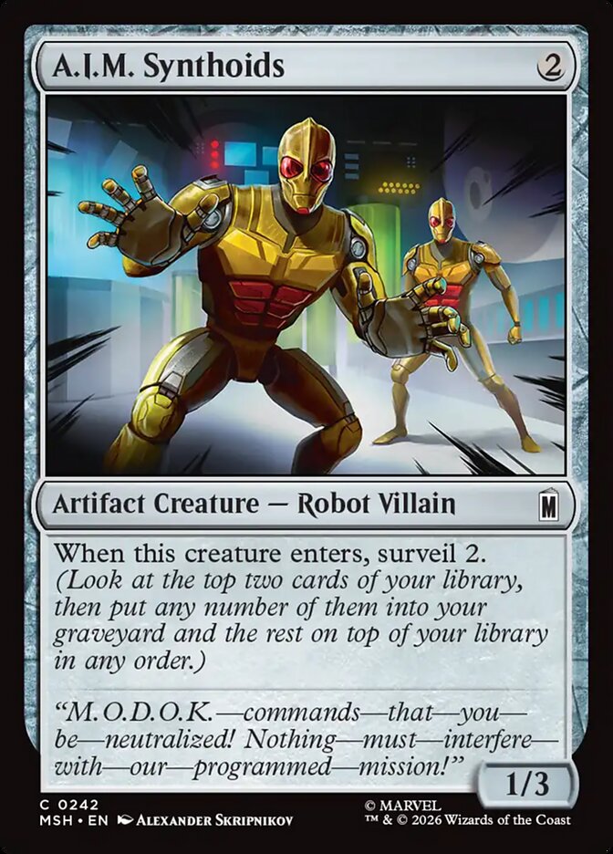 A.I.M. Synthoids front