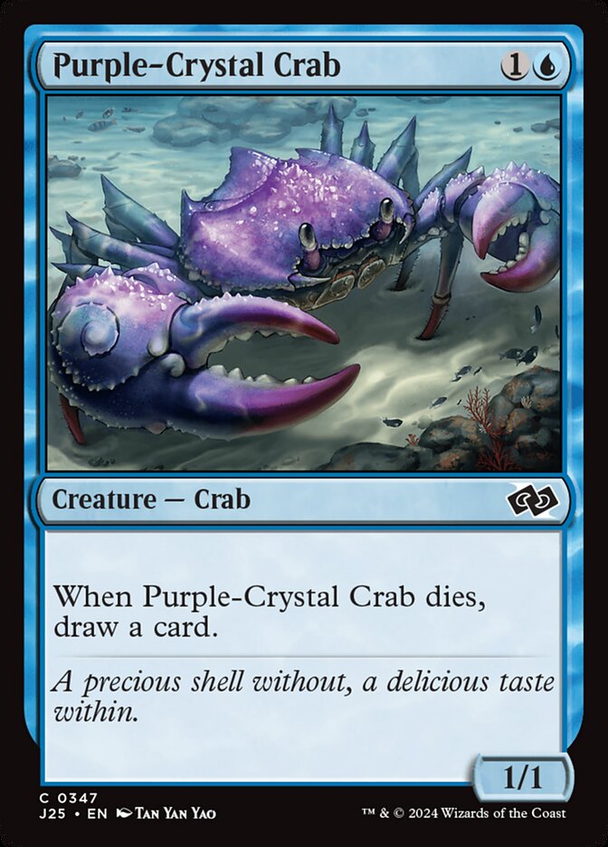 Purple-Crystal Crab front