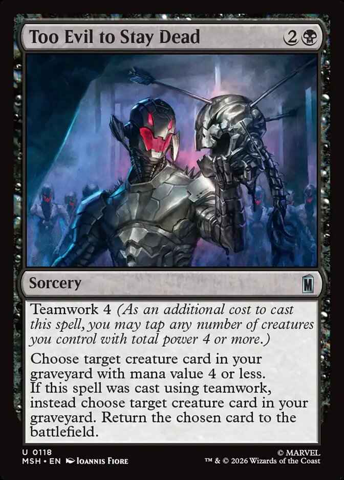 Too Evil to Stay Dead