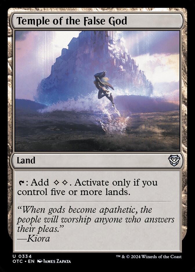 Temple of the False God front