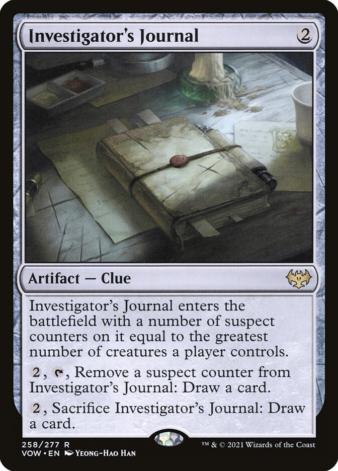 Investigator's Journal front