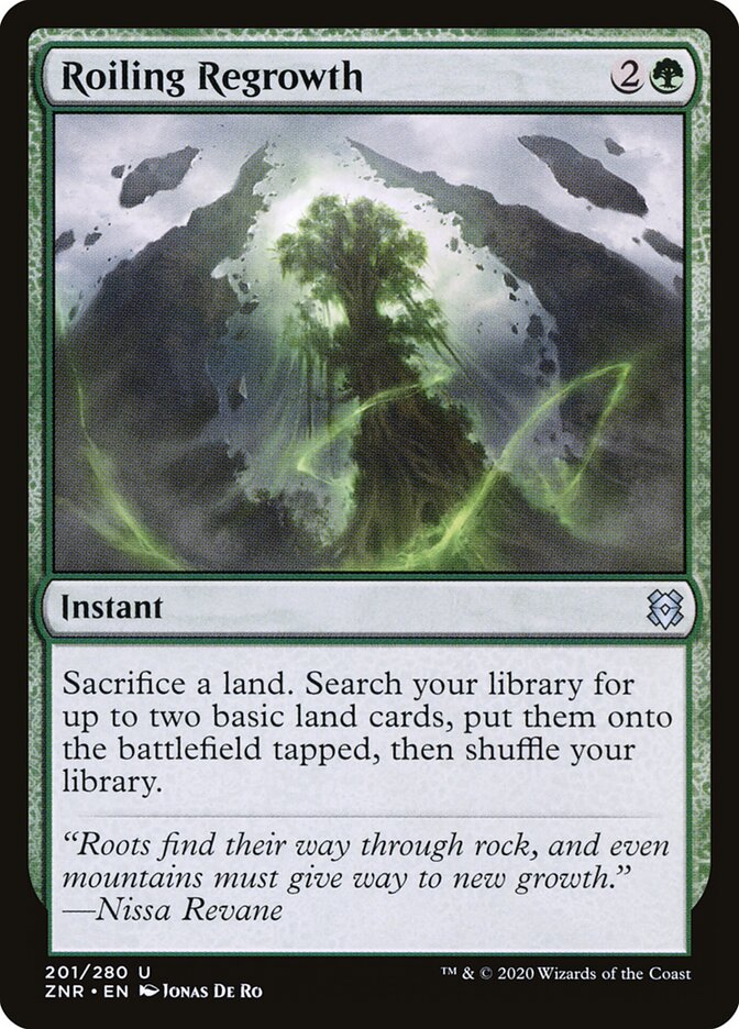 Roiling Regrowth front