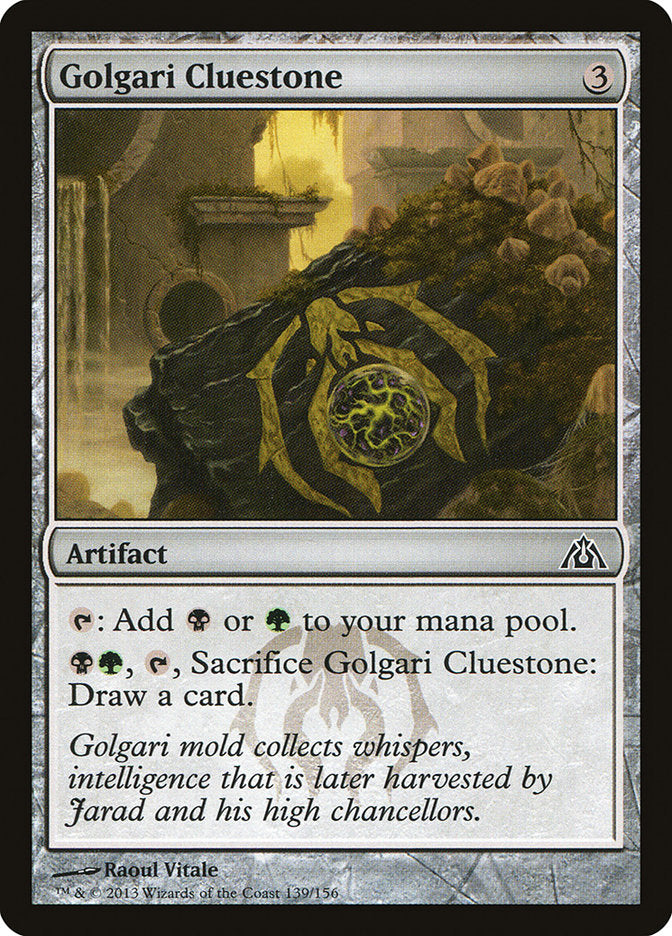 Golgari Cluestone front