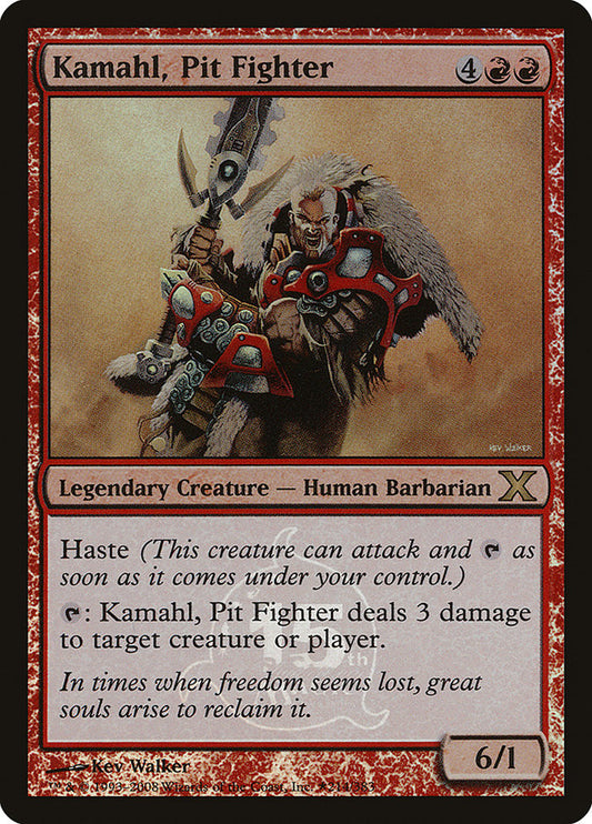 Kamahl, Pit Fighter front