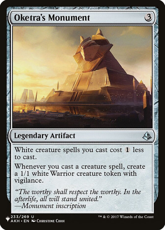 Oketra's Monument front