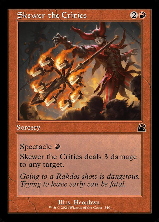 Skewer the Critics front