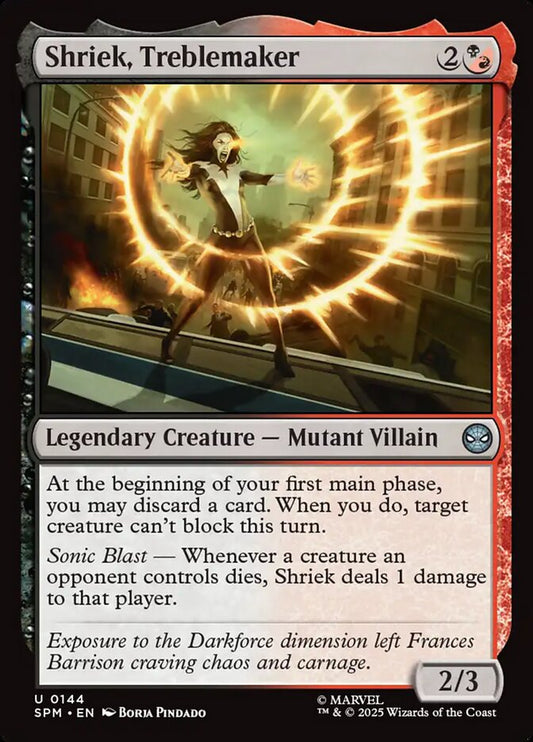 Shriek, Treblemaker front
