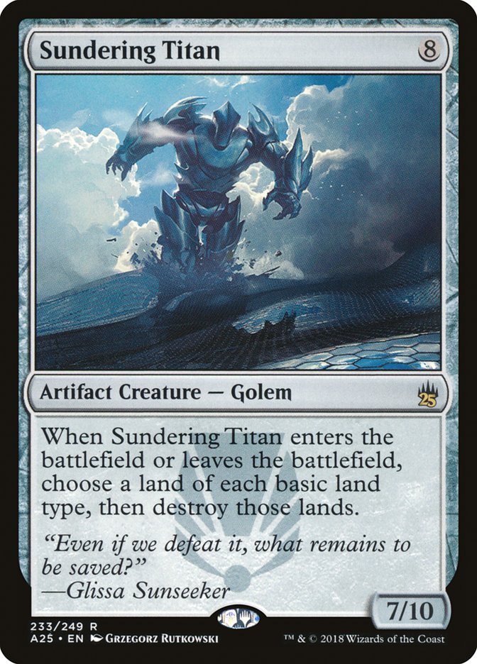Sundering Titan front