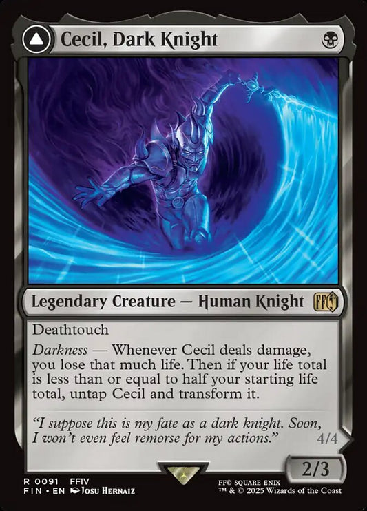 Cecil, Dark Knight // Cecil, Redeemed Paladin front