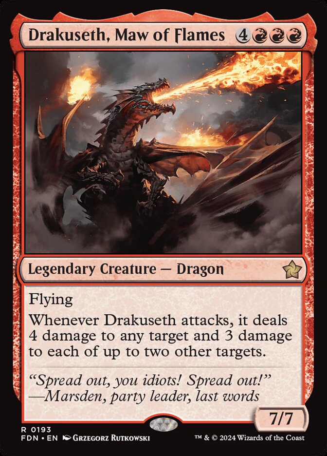 Drakuseth, Maw of Flames front