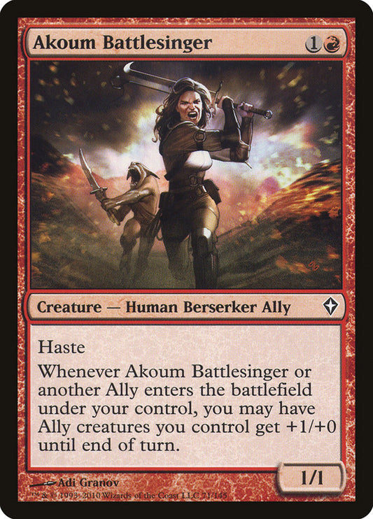 Akoum Battlesinger front