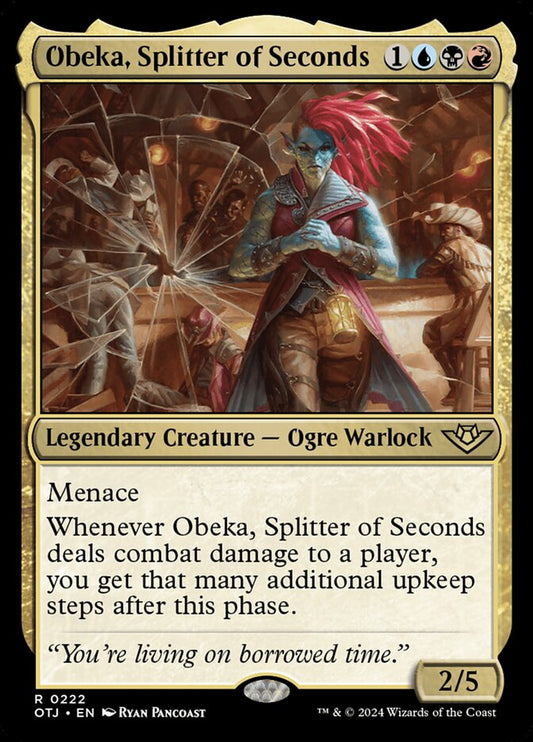 Obeka, Splitter of Seconds front