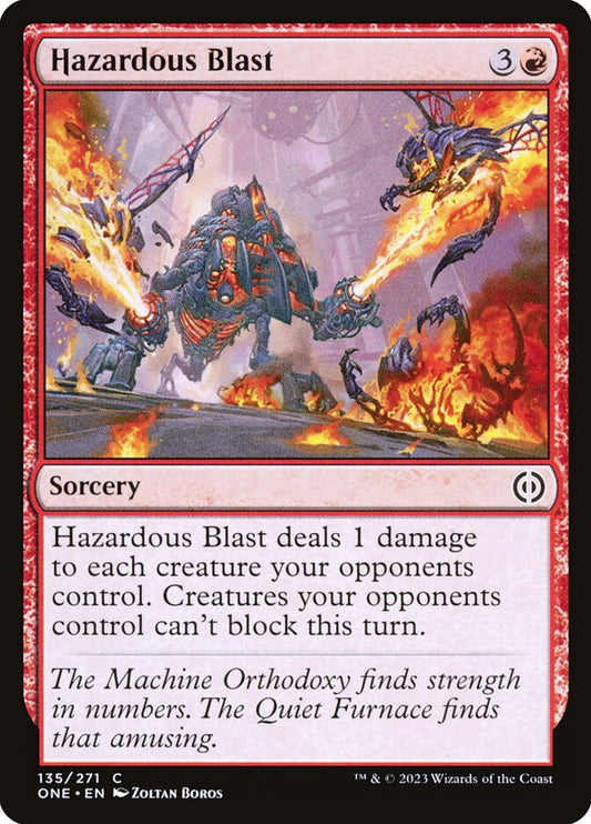 Hazardous Blast front