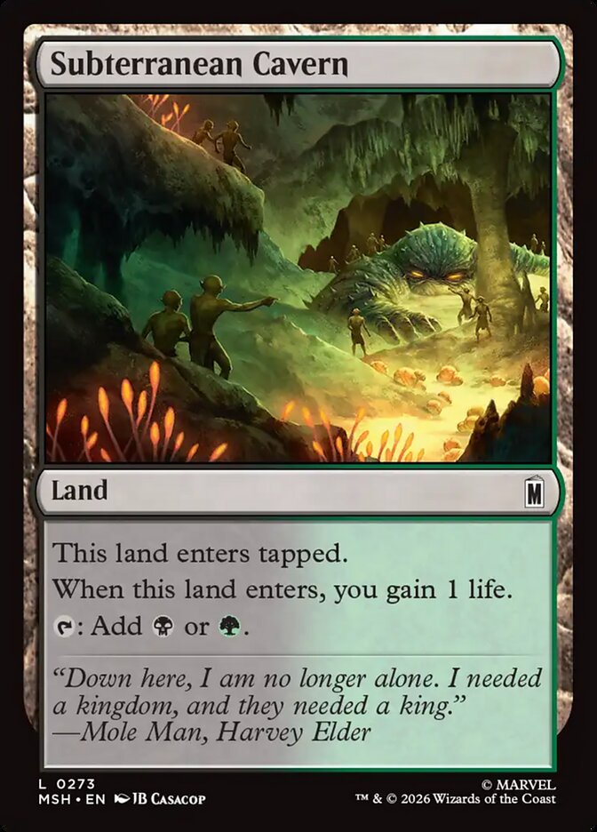 Subterranean Cavern front