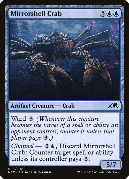 Mirrorshell Crab front