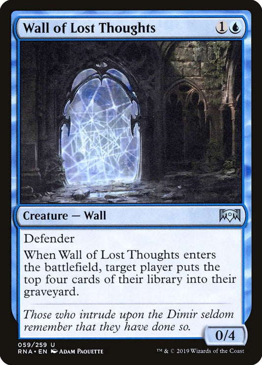 Wall of Lost Thoughts front