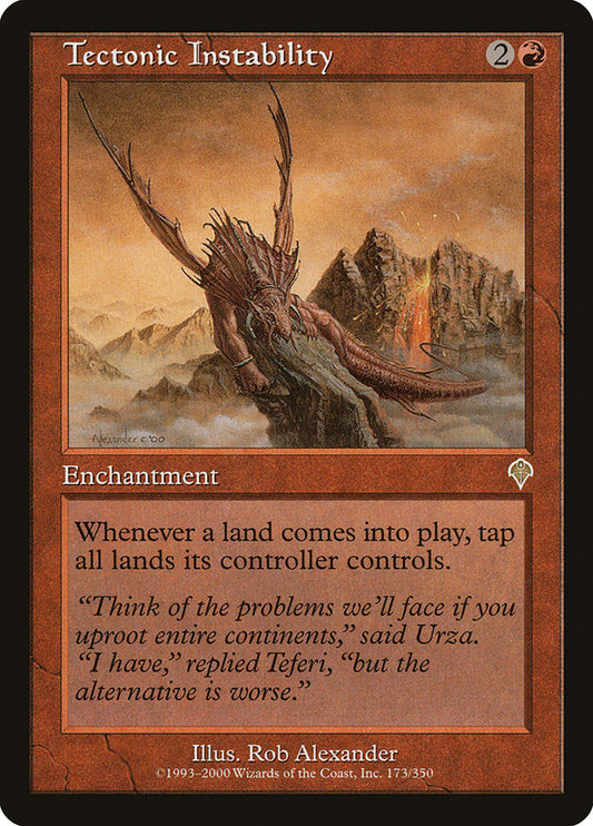 Tectonic Instability front