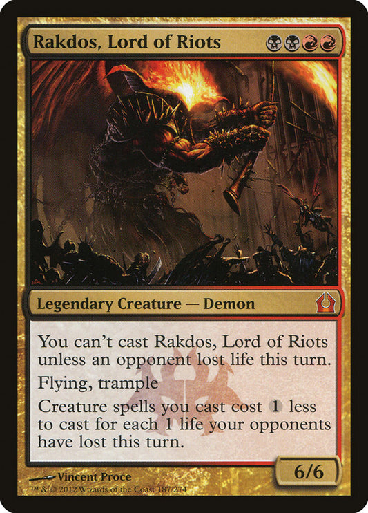 Rakdos, Lord of Riots front