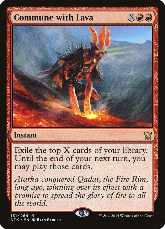 Commune with Lava front