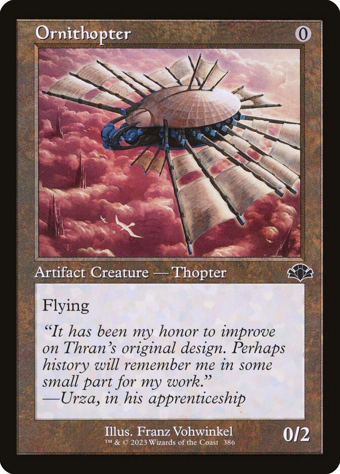Ornithopter front