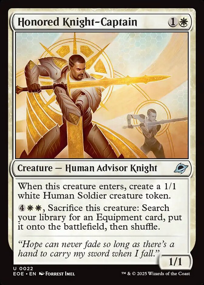 Honored Knight-Captain front