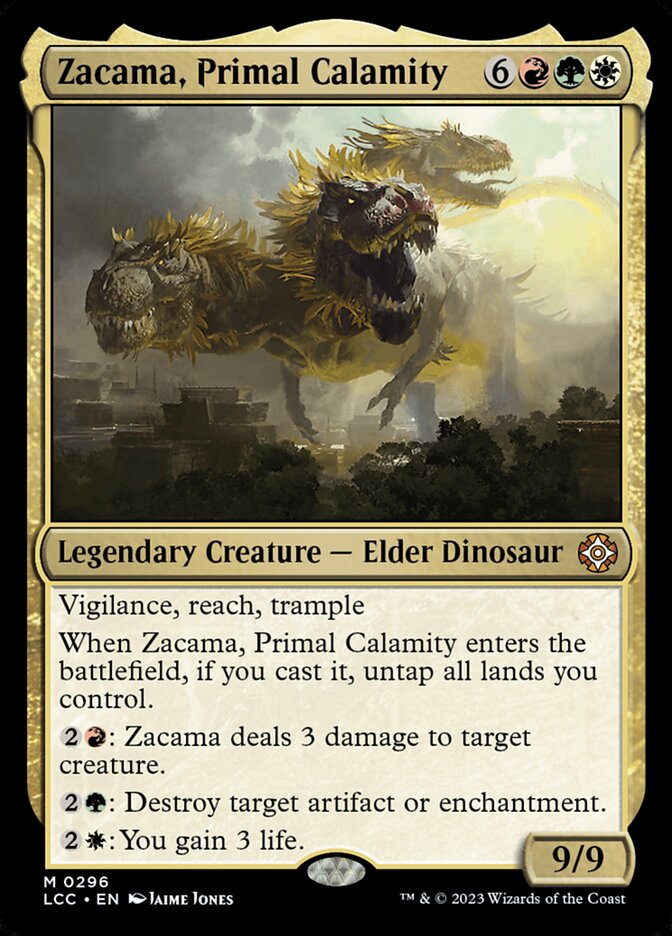 Zacama, Primal Calamity front
