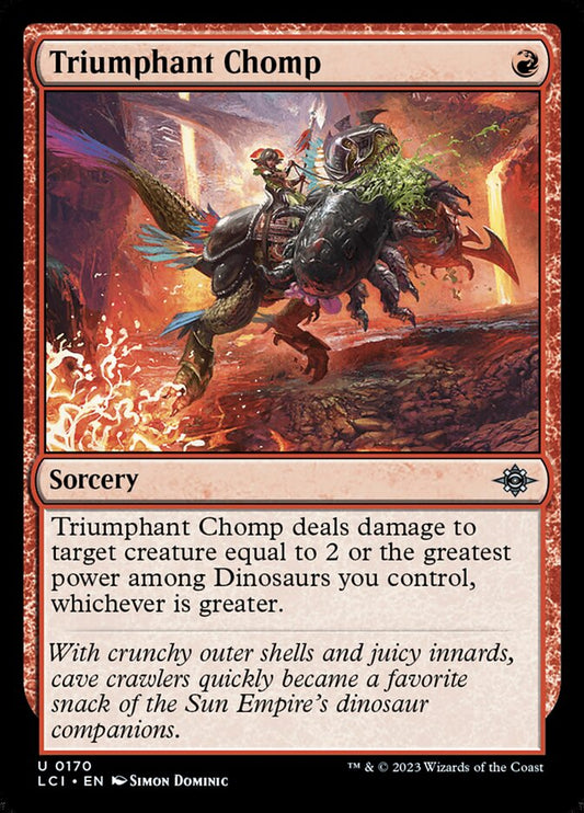 Triumphant Chomp front