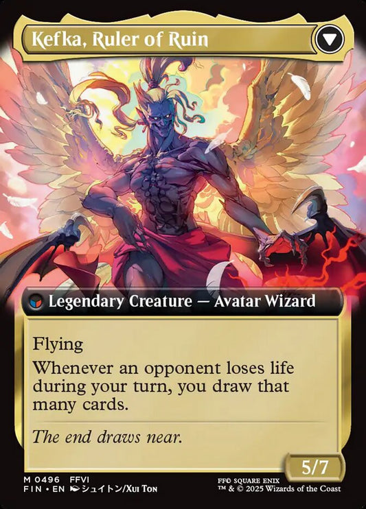 Kefka, Court Mage // Kefka, Ruler of Ruin back