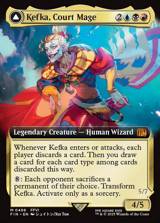 Kefka, Court Mage // Kefka, Ruler of Ruin front