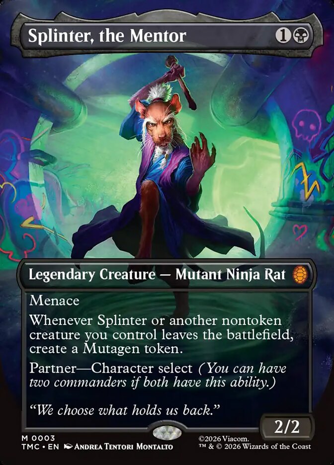 Splinter, the Mentor front