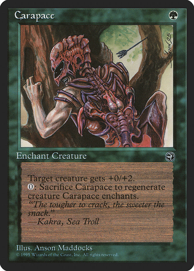 Carapace front
