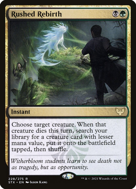 Rushed Rebirth front