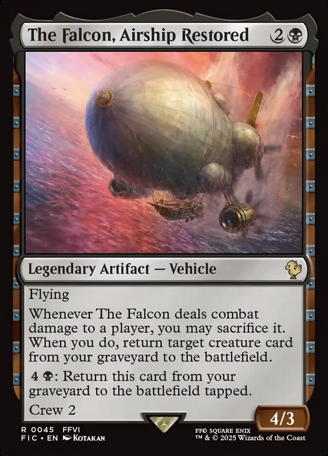 The Falcon, Airship Restored front