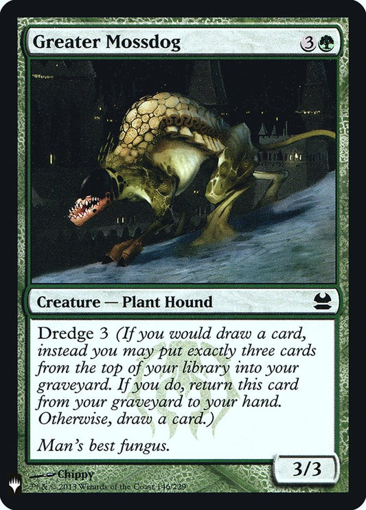 Greater Mossdog front