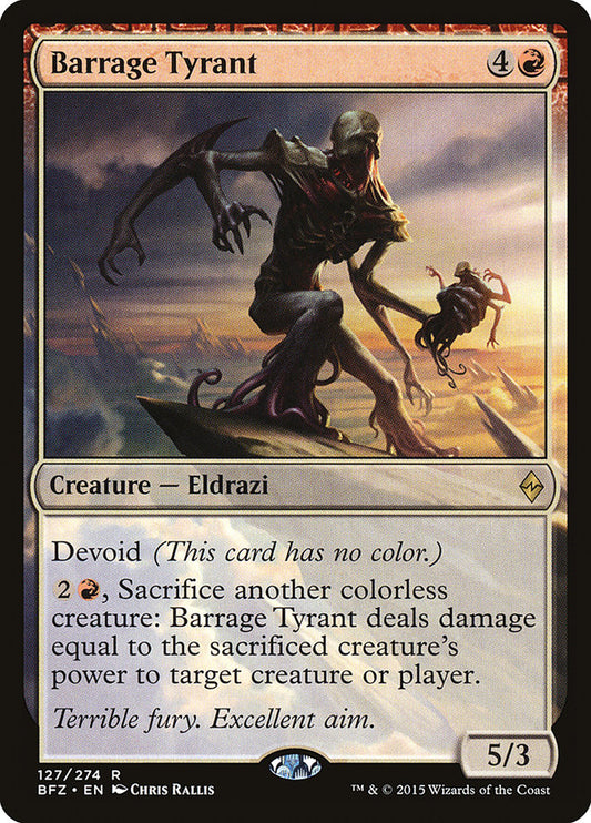 Barrage Tyrant front