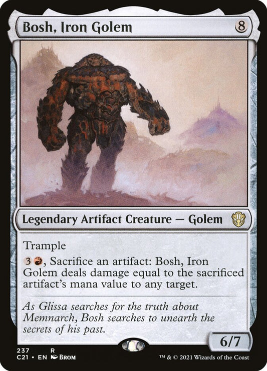 Bosh, Iron Golem front
