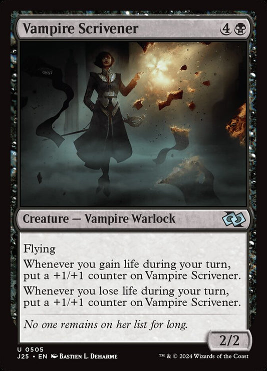 Vampire Scrivener front