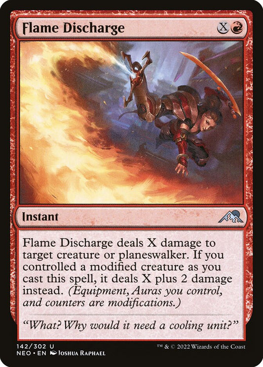 Flame Discharge front