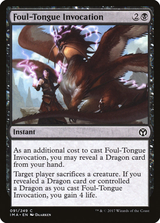 Foul-Tongue Invocation front