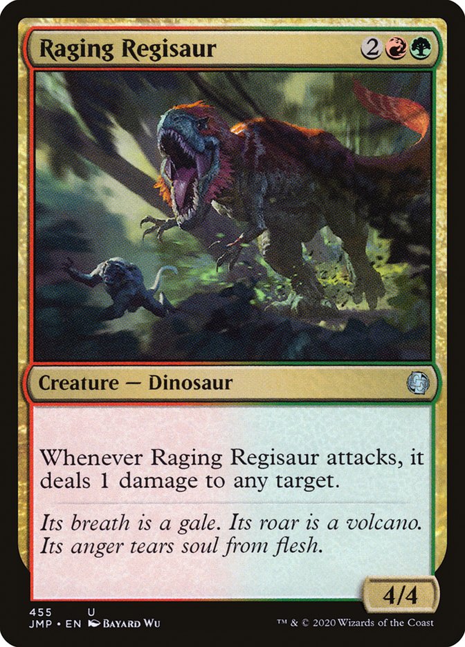 Raging Regisaur front