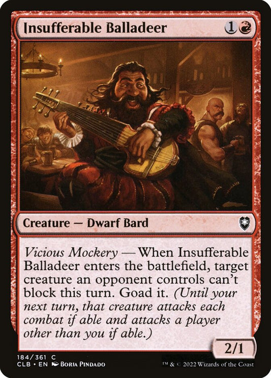 Insufferable Balladeer front