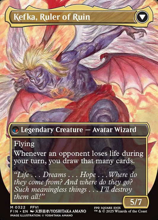 Kefka, Court Mage // Kefka, Ruler of Ruin back