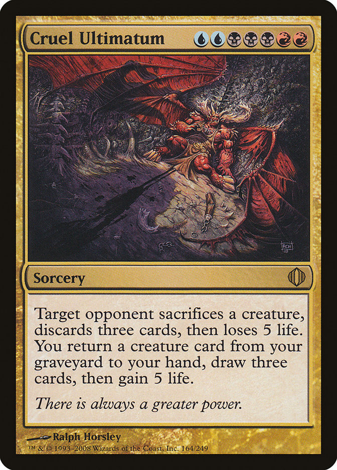 Cruel Ultimatum front