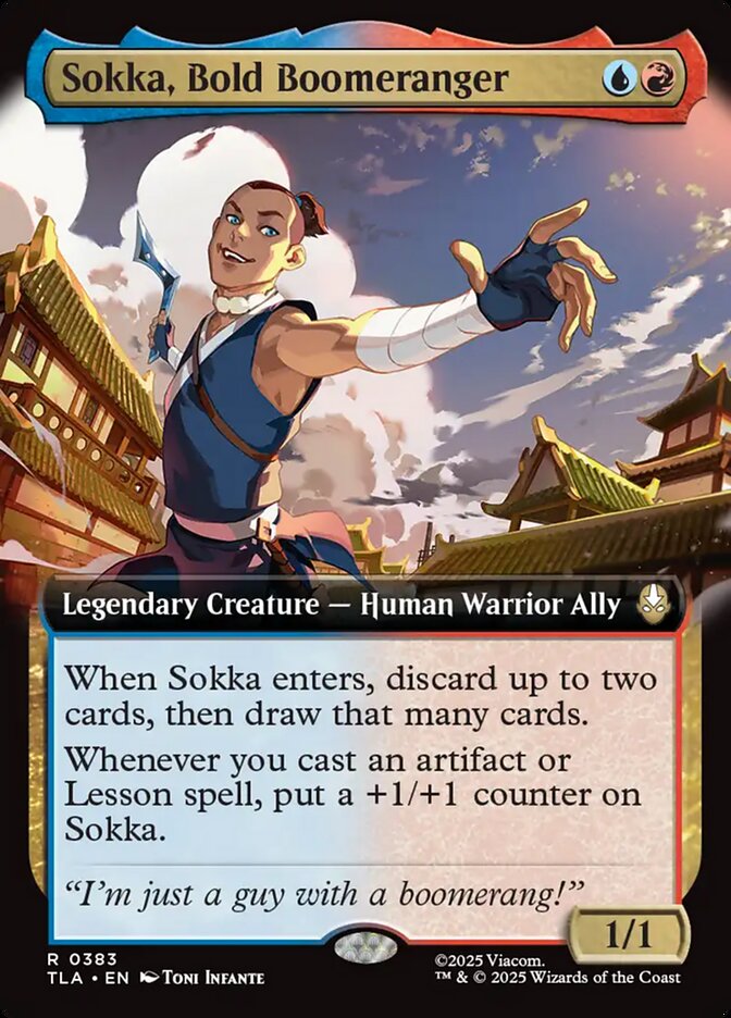 Sokka, Bold Boomeranger front