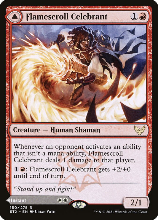 Flamescroll Celebrant // Revel in Silence front