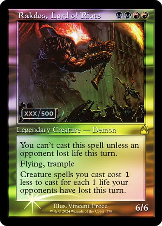 Rakdos, Lord of Riots front