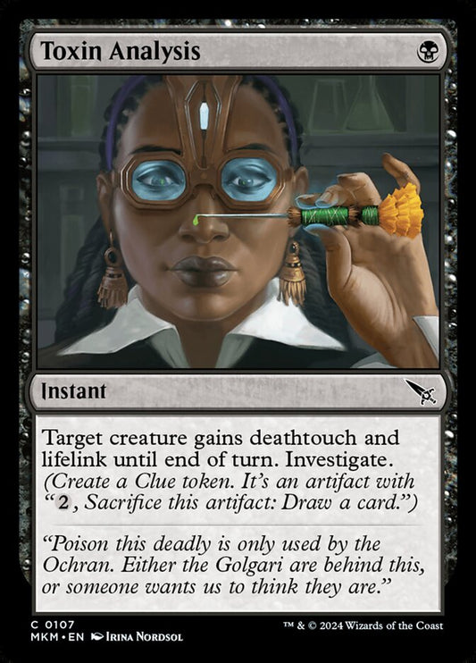 Toxin Analysis front