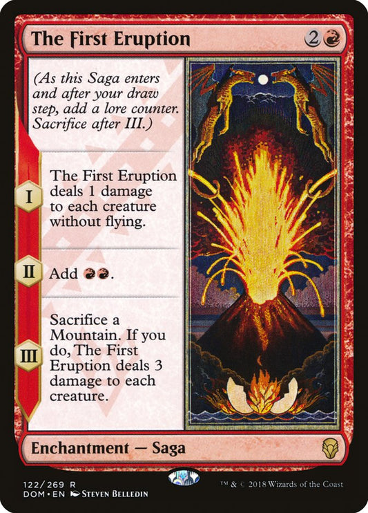 The First Eruption front