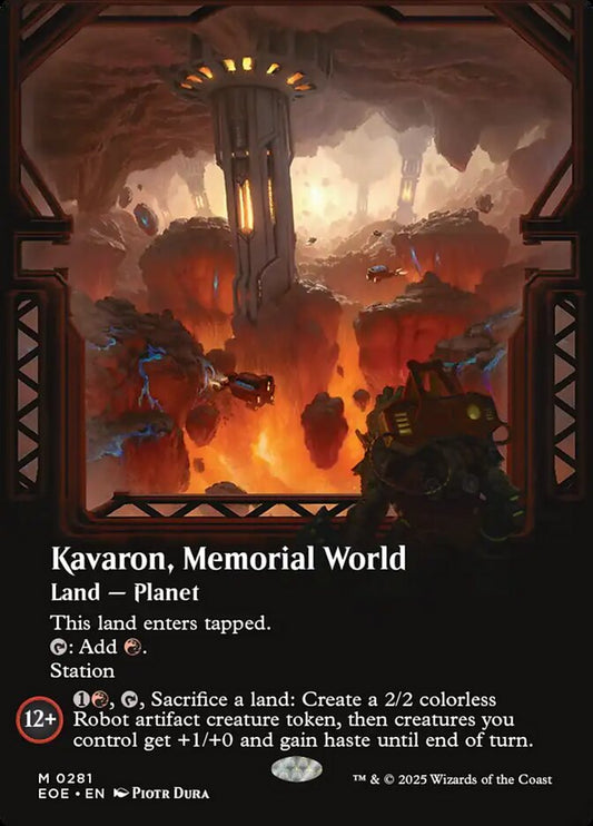 Kavaron, Memorial World front